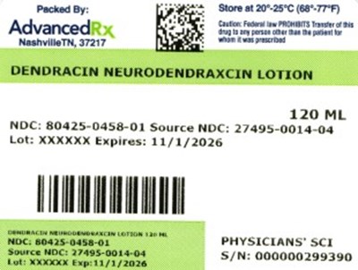 Dendracin Neurodendraxcin Lotion #120 (Dendracin Neurodendraxcin Lotion 80425 0458 01)
